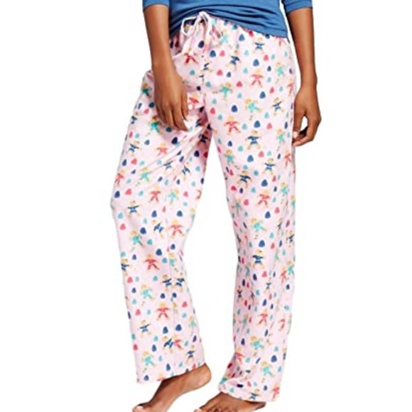 Munki Munki Other - Munki Munki Bottoms Pajama Women's XXL Pink Print Gingerbread Pink Cotton